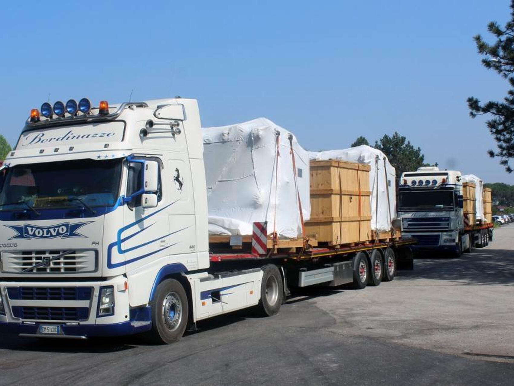 SPIDER testbed: 100 kV power supply components arrive from India